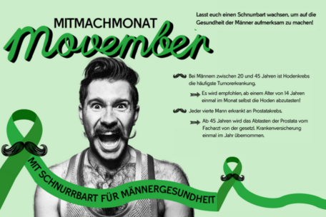 Startanzeige - Movember - Mottomonat wird zur Mnnersache;