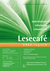 Plakat Lesecafé "ONKO-logisch